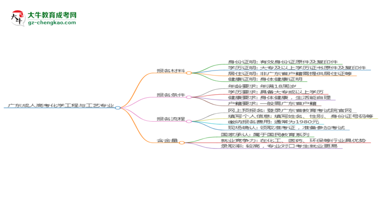 廣東2025年成人高考化學工程與工藝專業(yè)學歷能考公嗎？思維導圖