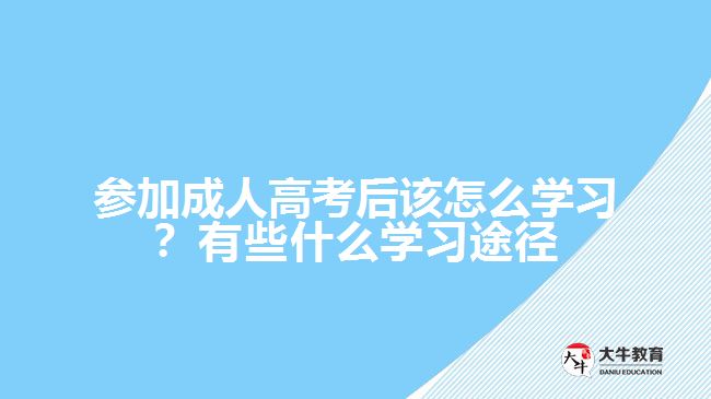參加成人高考后該怎么學(xué)習(xí)？有些什么學(xué)習(xí)途徑