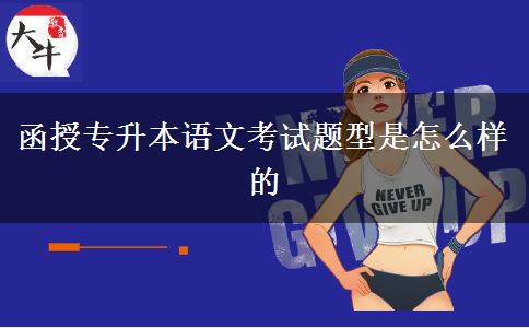 函授專升本語文考試題型是怎么樣的 函授專升本語文考試題型是怎么樣的