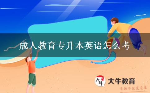 成人教育專升本英語怎么考 成人教育專升本英語怎么考
