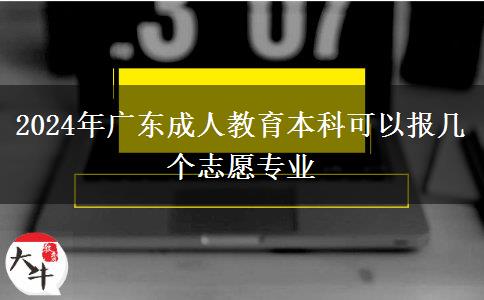 2024年廣東成人教育本科可以報幾個志愿專業(yè) 2024年廣東成人教育本科可以報幾個志愿專業(yè)