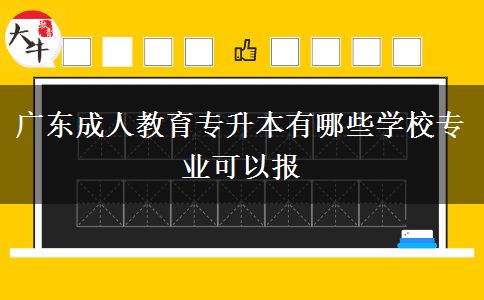 廣東成人教育專升本有哪些學(xué)校專業(yè)可以報(bào) 廣東成人教育專升本有哪些學(xué)校專業(yè)可以報(bào)