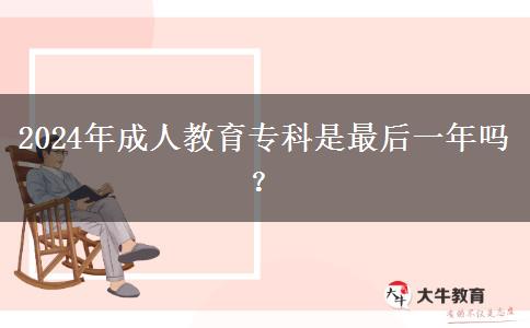 2024年成人教育?？剖亲詈笠荒陠?？
