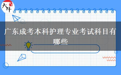 廣東成考本科護理專業(yè)考試科目有哪些 廣東成考本科護理專業(yè)考試科目有哪些