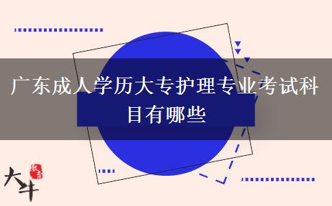 廣東成人學(xué)歷大專護(hù)理專業(yè)考試科目有哪些 廣東成人學(xué)歷大專護(hù)理專業(yè)考試科目有哪些