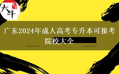 廣東2024年成人高考專升本可報(bào)考院校大全 廣東2024年成人高考專升本可報(bào)考院校大全
