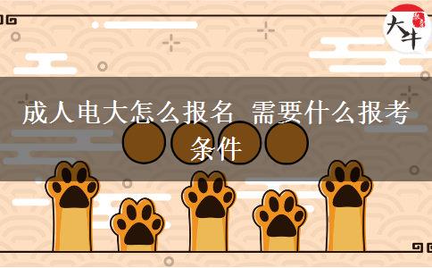 成人電大怎么報(bào)名 需要什么報(bào)考條件