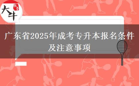 廣東省2025年成考專升本報名條件及注意事項 廣東省2025年成考專升本報名條件及注意事項