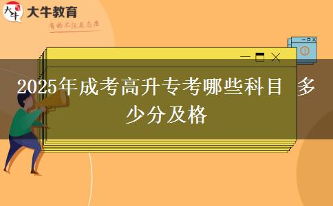2025年成考高升?？寄男┛颇?多少分及格