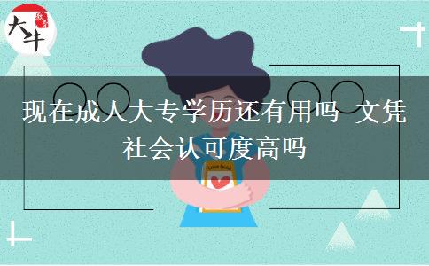 現(xiàn)在成人大專學(xué)歷還有用嗎 文憑社會(huì)認(rèn)可度高嗎
